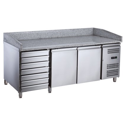 67523 chladici pizza stul dvoudverovy 580 l 2025x800x1000 mm technica cold line