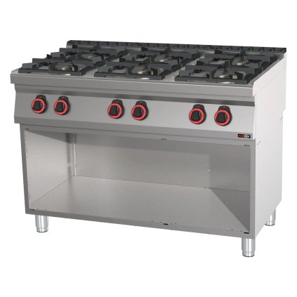 Sporák plynový 6x horák ECO s podstavbou | REDFOX - SPB 70/120 G