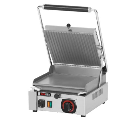 Kontaktný gril hladký elektrický horný ryhovaná doska 26x24 230 V | REDFOX - PS 2010 L