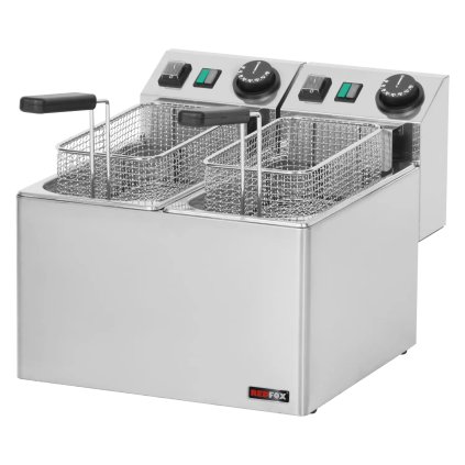 Fritéza elektrická dvojitá 0,42 kW/l, 5+5 l stolná 230 V | REDFOX - FE 44 E