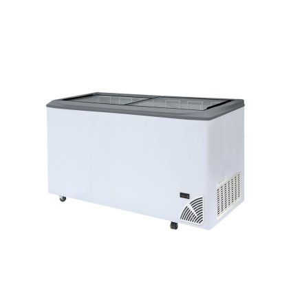 Pultová mraznička presklené rovné veko | ARO 601/2 Grey Edge