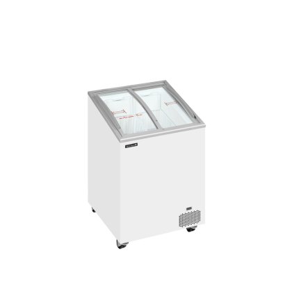 Pultová mraznička presklené oblé veko | TEFCOLD IC101SCEB LED