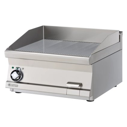 Grilovacia doska 60x45 elektrická chrómovaná ryhovaná bez podstavy 400 V | RM - FTRT-66ETS