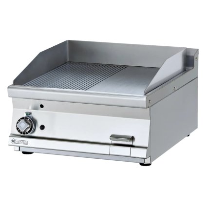 Grilovacia doska 56x51 plynová chrómovaná kombinovaná bez podstavy | RM - FTLRT-76GS