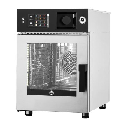 Konvektomat SLIM elektrický 6x GN 1/1 automatické umývanie bojler dotykový ovládací panel 7" 400 V ľavé dvere | RM - MSTBB 0611 EL