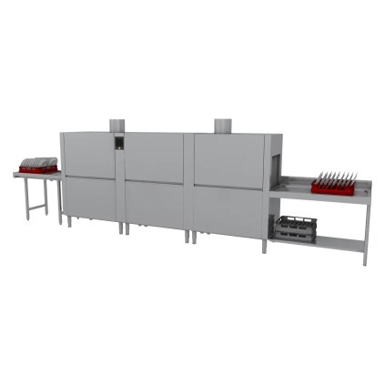 Umývačka tunelová 270, studená voda, výstup vľavo, rekuperácia pre osmotickú vodu | RM - XT 270 L XTRCO