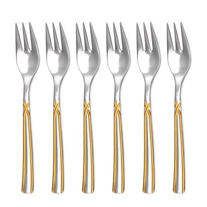 Vidlička na múčnik pozlátená ART 6-dielna sada | TONER, 606532G6