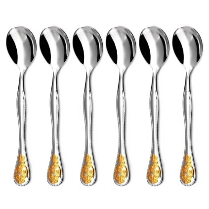 Lyžička na kávu pozlátená BAROKO 6-dielna sada | TONER, 600937G6