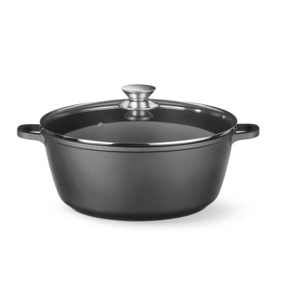 117920 hrnec s neprilnavou povrchovou upravou hendi 7 5l cerna 387x310x h 130mm