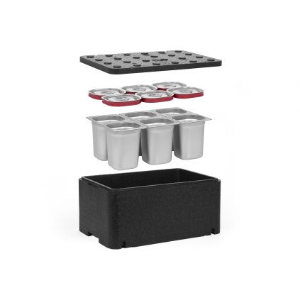 141920 sada nadoba gn 1 1 250 mm essential line 6x nadoba gn 1 6 200 mm z nerezove oceli vika se silikonovym tesnenim
