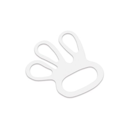 138224 kovove stahovaky rukavic 100 kusu bile giesser 9594