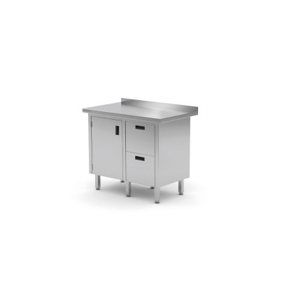 150014 nastenny stul se 2 zasuvkami vpravo a skrinkou s kridlovymi dvermi 830x700x850 mm technica 136p8370