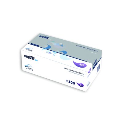 145793 outlet rukavice latexove pudrovane bile baleni 100 ks xs obrys rlp03xs