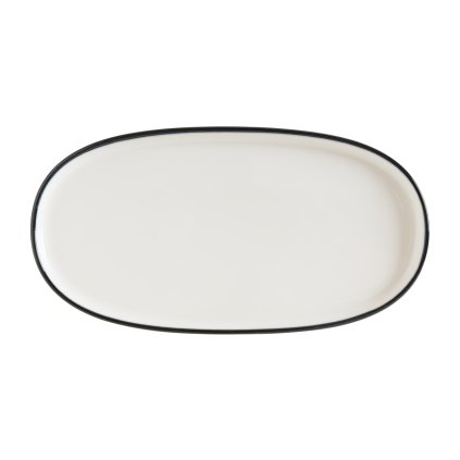 171356 ovalny talir 250 mm bonna linea black