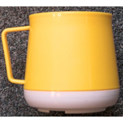 ŠÁLKA NA KÁVU BEZ VIEČKA PLAST ŽLTO/BIELA | ABNER, 28315ZB