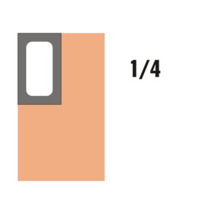 GN-P 1/4×30-BIELA porcelánová | ABNER, 20571