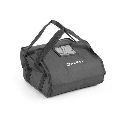 13920 1 izolovana taska na pizzu na 4 krabice 45x45 cm kitchen line cerna 470x470x h 210mm hendi 709870