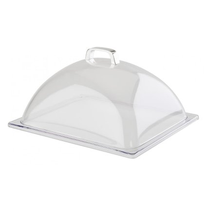 44768 poklop obdelnikovy plastovy 330x280x170 mm pruhledny aps 11021