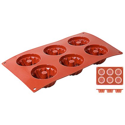 55151 silikonova forma na 6 babovek 70x35 mm contacto 6640 076