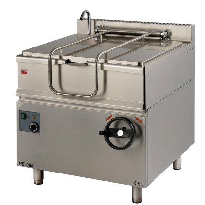 Elektrická panvica, nerezová vaňa, vyklápacia, 80l | GASTROHAAL, PE-980