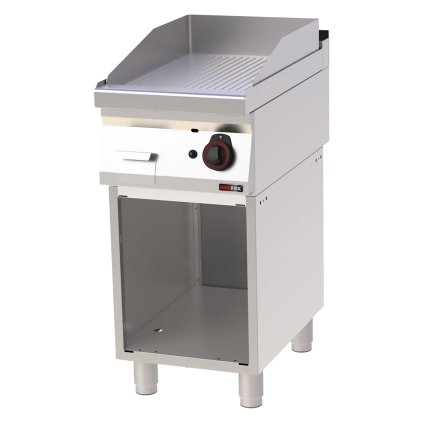 Grilovacia doska 40x51 plynová ryhovaná s podstavbou | REDFOX - FTR 70/40 G