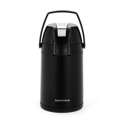 78446 stolni termoska 3 l s pumpickou a drzadlem cerna technica black series