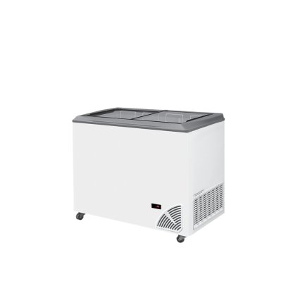 Pultová mraznička presklené rovné veko | ARO 301/2 Grey Edge