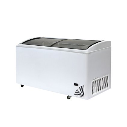 Pultová mraznička presklené oblé veko | ARO 606/2 White Edge