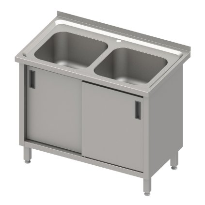 173069 stul s dvojitym drezem s posuvnymi dvermi 1000x600x850 mm stalgast 616407