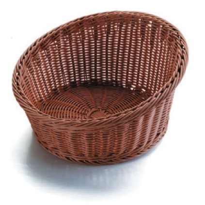 93380 kosik na pecivo polypropylenovy otevreny 35 20 cm tmavy tom e 63894