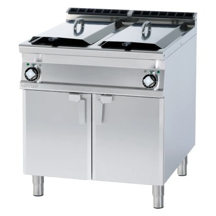 Fritéza elektrická dvojitá 0,88 kW/l, 25+25 l s podstavbou 400 V | RM - F2/25-98ET