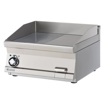 Grilovacia doska 60x45 elektrická chrómovaná kombinovaná bez podstavy 400 V | RM - FTLRT-66ETS
