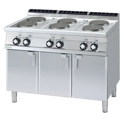 Sporák elektrický 6x platnička s podstavbou 400 V | RM - PC-712ET
