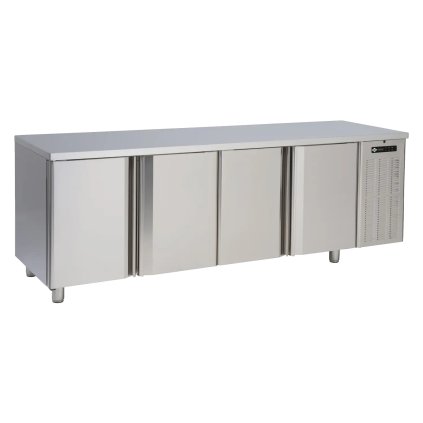 Stôl chladiaci elektrický GN 1/1, 4 dvere, bez lemu, nerez 230 V | RM - SCH 4D DH