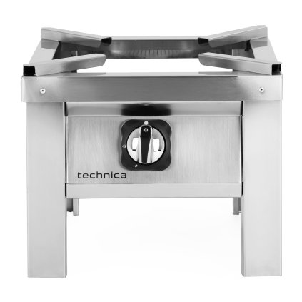 Plynová stolička ECO 9,0 kW, veľkosť M, 400x400x350 mm, jednokorunkový horák | TECHNICA, Silver Line