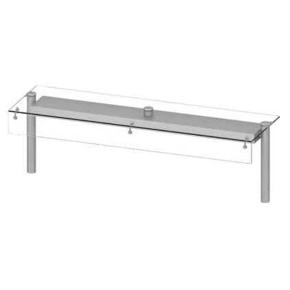 107879 nastavba neutralni sklo 990x450x460 mm stalgast st274101