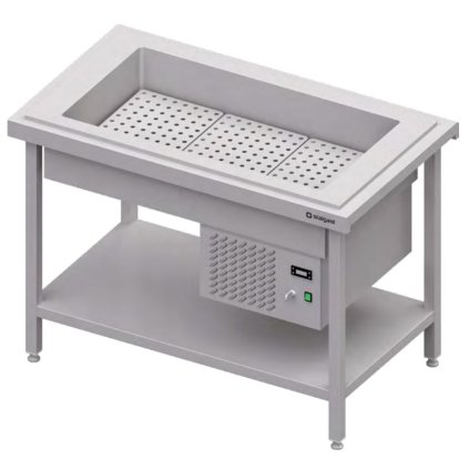 108272 chladici centralni stul s vanou na napoje 3x gn 1 1 1245x750x880 mm stalgast st108121