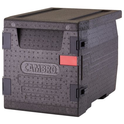 117194 termoizolacni box cam gobox s prednim plnenim gn 1 1 60 l cambro gn 1 1 60l cerna 640x440x h 475mm