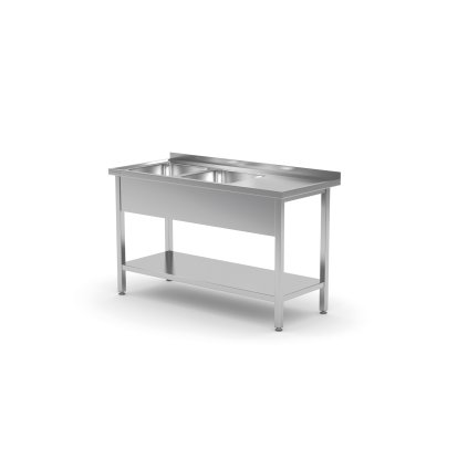 152549 stul s dvojitym umyvadlem levy s polici 1700x600x850 mm technica 223l1760