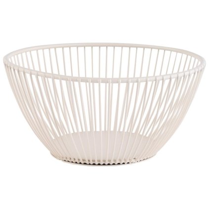 166850 kulaty kovovy kos 175 mm bily aps svart