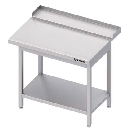 168398 vydejni stul pravy s polici pro mycku nadobi s odsavacem par 1000x750x880 mm stalgast 9810047100