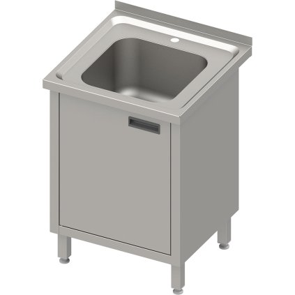 168758 jednoumyvadlovy stul se skrinkou 600x600x850 mm stalgast 983856060