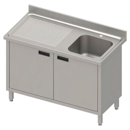 169574 stul s jednoplastovym drezem na prave strane se skrinkou 800x700x850 mm stalgast 984497080