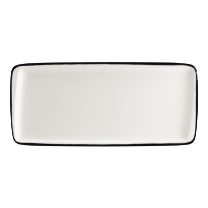 171410 obdelnikovy talir 340x160 mm bonna linea black