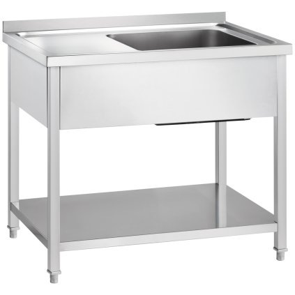 173051 stul s pravym umyvadlem s jednou misou a polici 1200x700x850 mm gredil 673327