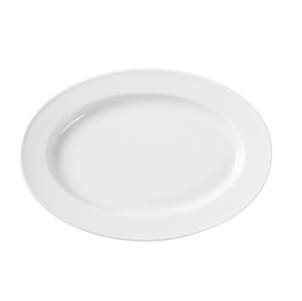 173333 ovalny talir 290x200 mm bily fine dine bianco