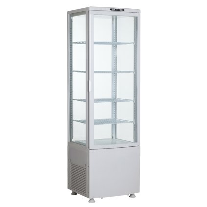 74873 stolni chladici vitrina bila s osvetlenim 4xled 235 l 515x485x1690 mm technica cold line