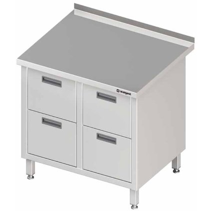 25028 pristenny stul blok se ctyrmi zasuvkami 840x600x850 mm stalgast 980226840