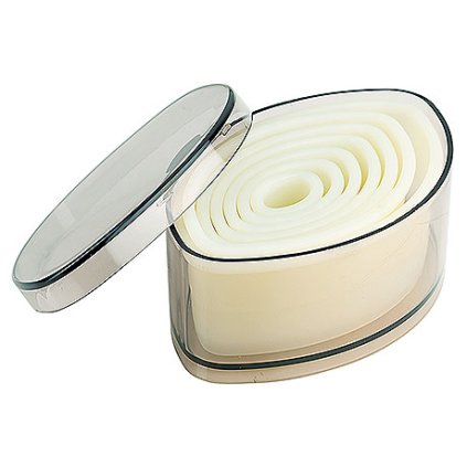 54590 vykrajovatka plastove oval prumer 20x10 110x65 mm sada 7 kusu contacto 1226 007