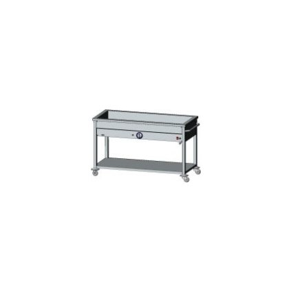 69314 elektricka ohrevna vana 1 komorova 1400x600x850 mm s polici pojizdny 3 2 kw egaz be 4j